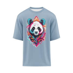 Camiseta de Hombre Oversize con Estampado de Alta Densidad, Algodón Premium, Impresión Gráfica en Relieve, Cuello Redondo, Manga Corta, Estilo Casual Urbano - Product Image 6