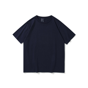 T-shirt d'été pour homme en polyester/rayonne tricoté à manches courtes, coupe ample unie, personnalisable avec logo, écologique, vente en gros - Product Image 6