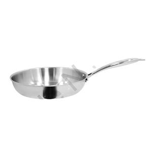 Poêle à frire en acier inoxydable avec poignée creuse Batterie de cuisine triple Poêle à frire antiadhésive en acier inoxydable Ensemble de poêles à frire - Product Image 1