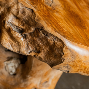 Table basse artisanale antique durable en teck rustique de luxe, collection ARTERRA, pour salon. - Product Image 3