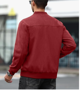 <b>Mens</b> <b>Suede</b> <b>Jacket</b> Modern Casual Outerwear Refined Style Premium Texture OEM Wholesale Manufacturer Sample Service Available New - Product Image 3