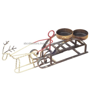 Hierro Navidad Vintage rústico casa de campo estilo respetuoso con el medio ambiente duradero portavelas Decoración de mesa suministros para fiestas - Product Image 2