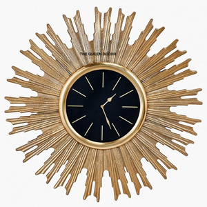 นาฬิกาแขวนผนังโลหะสไตล์โมเดิร์นยุโรปเรียบง่าย  แบบควอตซ์  ตกแต่งคริสตัล เหมาะสำหรับห้องนั่งเล่น - Product Image 6