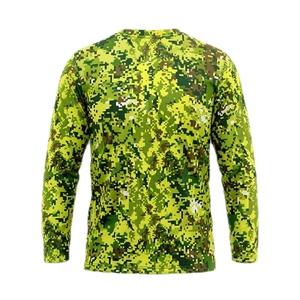 Camiseta de Manga Larga con Cuello Redondo, de Poliéster y Algodón, con Estampado Floral de Verano, Sublimación Térmica, Tejido Grueso - Product Image 2
