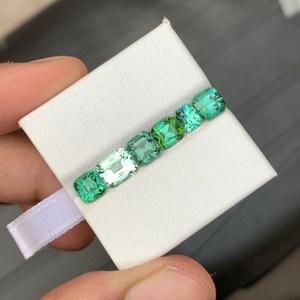 Tourmaline Verte Naturelle Taille Coussin Certifiée IGI Pierre Libre Lumineuse pour la Fabrication de Bijoux Bagues Pendentifs Professionnel - Product Image 2
