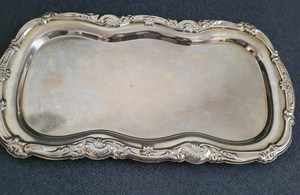 Handmade Silver Design Serving <b>Tray</b> Food Platter Gold Metal Handmade Design Decorative <b>Tray</b> <b>for</b> Home <b>Decor</b> Office & bar Use - Product Image 5