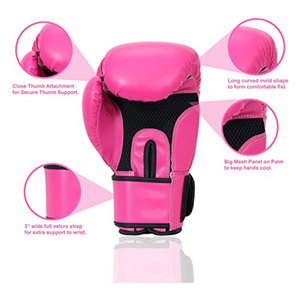 Guantes de Boxeo para Mujer de Alta Calidad para Muay Thai y MMA, Diseña Tu Propio Logotipo, Guantes de Boxeo para Mujer en Stock - Product Image 6