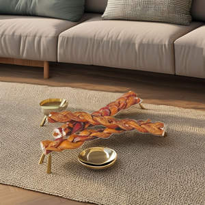 TIMELESS CRAFT - Barra de Hueso Trenzada para Perros, Orgánica, Natural, Alta en Proteínas, Saludable, de Larga Duración, Alimento Premium para Perros - Product Image 1