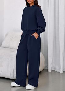 Women's Oversized <b>Hoodie</b> Tracksuit Set Premium Fleece <b>Hoodie</b> Jogger Set For Women Women's Athleisure <b>Hoodie</b> And Sweatpants Set - Product Image 5