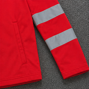 Chaqueta de Trabajo Reflectante de Alta Visibilidad Roja para Hombre, Material de Poliéster, Uniforme de Seguridad para Ropa de Trabajo - Product Image 4