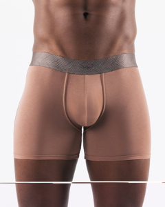 Boxers sans couture pour hommes, sous-vêtements respirants en tricot, logo personnalisé, motif uni, usage quotidien, vente en gros en stock, sous-vêtements pour homme - Product Image 1