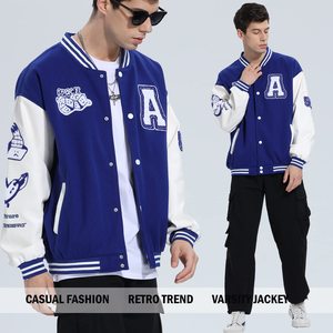 Veste universitaire Y2K unisexe, brodée, style baseball, fournisseur en gros - Product Image 2