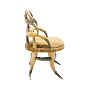 Fauteuil rustique moderne en corne de buffle, meubles de bistrot faits à la main, salon, NEHA ENTERPRISES, prix bas - Product Image 3