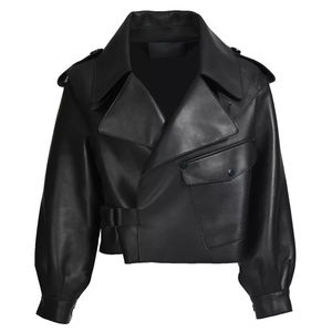 Wholesale Hot Selling Breathable Viscose Lining Womens Genuine Leather Casual <b>Jacket</b> Adult Size Leather <b>Jacket</b> - Product Image 1
