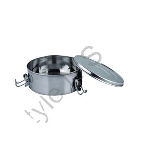 Moule à flan en acier inoxydable de haute qualité, hermétique, avec couvercle à verrouillage, finition miroir moderne et élégante - Product Image 1