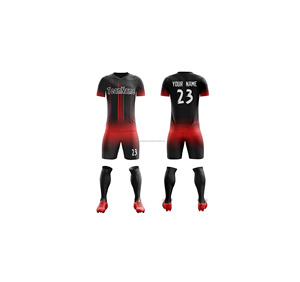 100% polyester hommes maillot de football équipe uniformes nom Logo avant OEM Service pour hommes femmes jeunes enfants coupe automatisée - Product Image 2