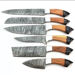 Handcrafted 6-Piece Damascus Ultra <b>Sharp</b> Eco-Friendly Wood Handle Chef <b>Knife</b> <b>Set</b> Professional Quality - Product Image 2