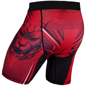 Pantalones Cortos de Compresión para Hombre, Estampado de Tigre Rojo, Spandex y Poliéster, Secado Rápido, Deportivos, Cintura Media, Cierre Elástico - Product Image 2