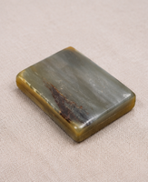 Manche de couteau en corne de buffle naturelle, fait main, poli, qualité export, plaque de corne durable, fourniture artisanale, taille S