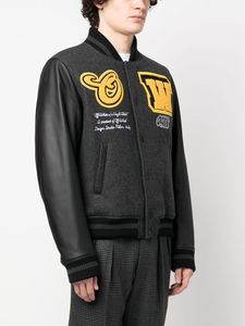 Blouson universitaire unisexe personnalisé en streetwear avec broderie, manches en cuir, en laine, style Letterman, patchwork, manteau Hip Hop 2026 - Product Image 2