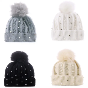 หมวกบีนนี่ชายหาดฤดูหนาวขายส่ง คุณภาพสูง ออกแบบและโลโก้ตามสั่ง ระบายอากาศได้ดี กันน้ำ ยูนิเซ็กซ์ สไตล์ใหม่ ผ้าฟลีซ - Product Image 6