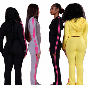 Womens Tracksuit <b>Set</b> Hoodie Jogger Casual 2 Piece Outfit Lounge Wear - Product Image 1