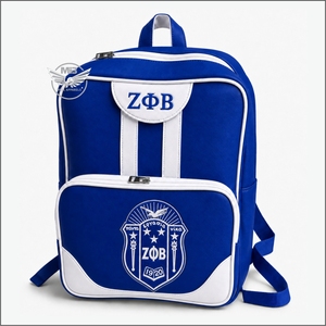 กระเป๋าเดินทาง Zeta Phi Beta 1920 สีน้ำเงินขาว หรูหรา สไตล์ลำลอง  บุโพลีเอสเตอร์ ปิดซิป  สำหรับเดินทางช่วงสุดสัปดาห์  ทนทาน  ทำจากไนลอน พกพาสะดวก - Product Image 1