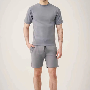 เสื้อยืดแขนสั้นผู้ชายสไตล์วินเทจสำหรับฤดูร้อน ระบายอากาศได้ดี แห้งเร็ว และกางเกงขาสั้นออกกำลังกาย-ขายส่ง - Product Image 4