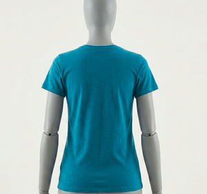 เสื้อยืดคอกลมสีน้ำเงินกรมท่า แขนสั้น ผ้าฝ้าย 100% สำหรับผู้หญิง พิมพ์โลโก้ได้ตามต้องการ ทรงพอดีตัว สไตล์ลำลอง เหมาะสำหรับฤดูร้อน เสื้อยืดเปล่าสำหรับผู้ชาย - Product Image 5