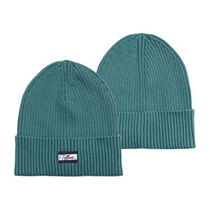 หมวกบีนนี่ไหมพรมฤดูหนาวปี 2026 แบบกำหนดเองสำหรับขายส่ง หมวกบีนนี่ผู้ชายแบบถักอุ่นๆ ปักโลโก้ตามสั่ง - Product Image 1