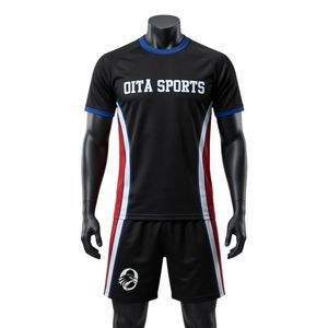Men Black Red White Sublimated Netball Jersey Shorts Set Polyester <b>Athletic</b> Team Uniform Side Stripe Panel Sports Wear Apparel - Product Image 1