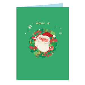Merry Christmas 3D Pop up Card with Envelope for End Year Gift Happy Holly Joly in Nature Handmade Card Santa Clause. - Product Image 4