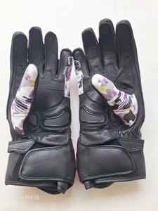 Gants de moto unisexes en cuir rose camouflage avec protection des articulations, gants de protection intégrale pour la conduite sportive, OEM - Product Image 4