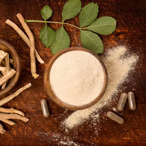 ผงสมุนไพรอัชวากันธา วาร์รลี่ พรีเมียม สารสกัดจากเปลือกธรรมชาติ 5 วิธาโนไลด์ 99% เกรดอาหาร บรรจุในขวดพลาสติกแบบโหล - Product Image 1