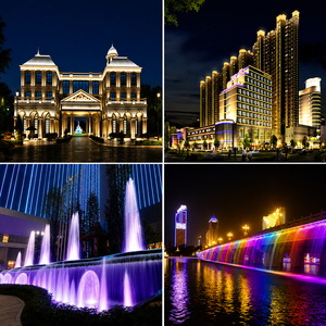ไฟวอลวอชเชอร์ LED DMX512 RGB 60W แบบแท่งเส้นตรง กันน้ำ IP67 สำหรับตกแต่งอาคารพาณิชย์และโรงแรม - Product Image 6