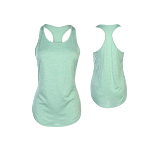 Women's Sleeveless Sporty Knitted Cotton Tank <b>Top</b> Breathable Quick Dry Summer Workout Wear - Product Image 3