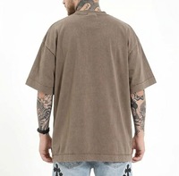 T-shirts Homme Effet Délavé Personnalisables – Design Uni, Coupe Oversize, Manches Courtes, 180 Grammes, Tricoté – Nouveauté Été