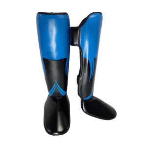 Wholesale Custom Multi-Colour Cowhide Leather Heavy Duty Breathable Waterproof Shin Guards for Martial Arts Training-Unisex - Product Image 4