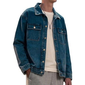 Nuevas Chaquetas Vaqueras Clásicas Personalizadas para Hombre, Cuello Alto Informal, Logotipo Frontal, Transpirables, de Secado Rápido, Reversibles - Product Image 2