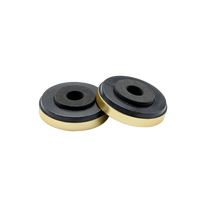 Patins anti-vibration en plastique ABS avec anneau doré/argenté estampé à chaud et base en mousse EVA pour équipement stéréo