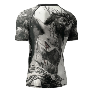 Camiseta Deportiva de Compresión para Hombre de Alta Calidad, Personalizada, de Secado Rápido, con Estampado por Sublimación, Fabricante OEM de Pakistán - Product Image 5