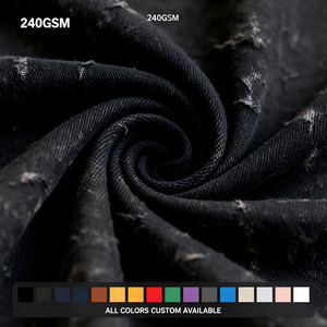 เสื้อยืดคอตตอน 100% สไตล์วินเทจ ล้างสีแบบ Stone Acid Wash พิมพ์ลาย DTG ขนาดใหญ่พิเศษ น้ำหนัก 260 กรัม สำหรับผู้ชายและผู้หญิง สไตล์วินเทจ รับผลิตตามสั่งขายส่ง - Product Image 5