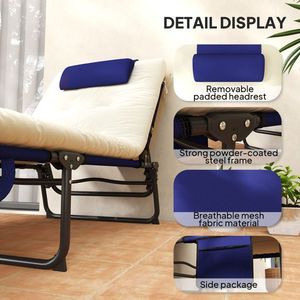 Tumbona Plegable para Piscina y Playa, Ideal para Camping - Tumbona Portátil para Tomar el Sol - Product Image 2