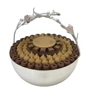 Tazón de Metal para Dulces, Tazón de Acero Inoxidable para Servir Frutos Secos y Bocadillos Variados - Product Image 3
