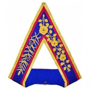 Colliers d'officier maçonniques 3D brodés personnalisés de haute qualité, couleur marron, pour Maître Maçon, Rang Provincial, en promotion - Product Image 6