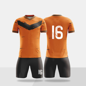 Uniformes de Fútbol Sublimados Personalizados al por Mayor, Conjuntos de Alta Calidad, Transpirables, de Secado Rápido, Tela 100% Poliéster, Nombre y Número del Equipo Personalizados - Product Image 2