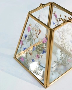 Decorative Glass Jewelry Organizer <b>Box</b> Metal Frame <b>Keepsake</b> Case Amazing Printed Fabulous Jewelry Organizer - Product Image 4