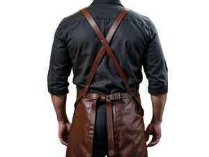 Tablier en cuir réglable pour soudeur, fermeur, chef, barista, cuisine, vêtement de travail durable, fournisseur en gros LPN-0286 - Product Image 5