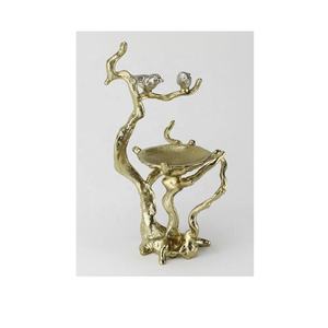 Modern Gold Finish Flower & Birds Tapper <b>Candle</b> Holder Home Decor Diwali Festive Occasion <b>Candle</b> Holder Kitchen <b>Dinner</b> Table - Product Image 4