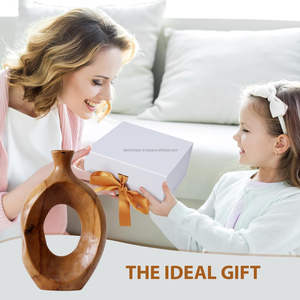 Jarrón de Flores de Madera Moderno y de Lujo, de Origen Sostenible, para Decoración del Hogar, Jardín o Bodas, Hecho a Mano - Product Image 5